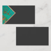 gewaagde geometrisch ontwerp van het bedrijfskaart visitekaartje (Voorkant / Achterkant)