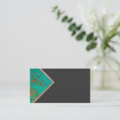 gewaagde geometrisch ontwerp van het bedrijfskaart visitekaartje (Staand voorkant)
