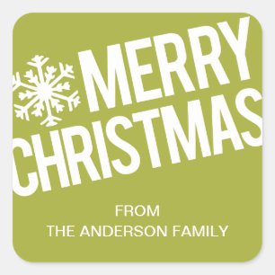 GEWAAGDE KERST   VAKANTIE CADEAU LABELS