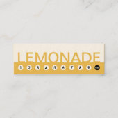 gewaagde klantenloyaliteit LEMONADE Klantenkaartje (Voorkant)