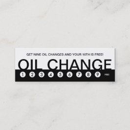 gewaagde klantenloyaliteit OIL VERANDEREN Klantenkaartje