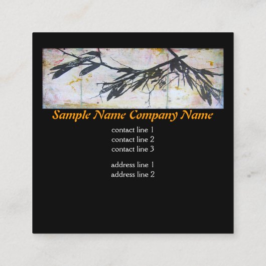 gewaagde natuur aangepaste visitekaartjes voor ont (Achterkant)