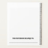 GEWAAGDHEID MET EEN SPATJE VAN SASSINESS SPIRAALVO PLANNER (Achterkant)