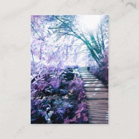 gewaarmerkte padcommentaarkaart visitekaartje (Achterkant)