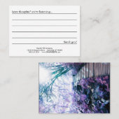 gewaarmerkte padcommentaarkaart visitekaartje (Voorkant / Achterkant)