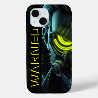 Gewaarschuwd in Neon: Bold Trendy Telefoonhoesje / iPhone 15 Case