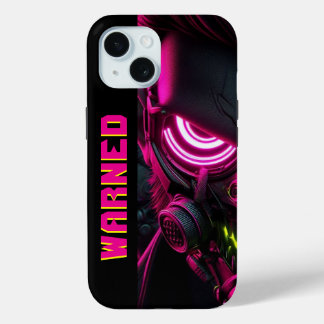 Gewaarschuwd in Neon: Bold Trendy Telefoonhoesje / iPhone 15 Case