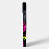 Gewaarschuwd in Neon: Bold Trendy Telefoonhoesje / Case-Mate iPhone Case (Achterkant / Links)
