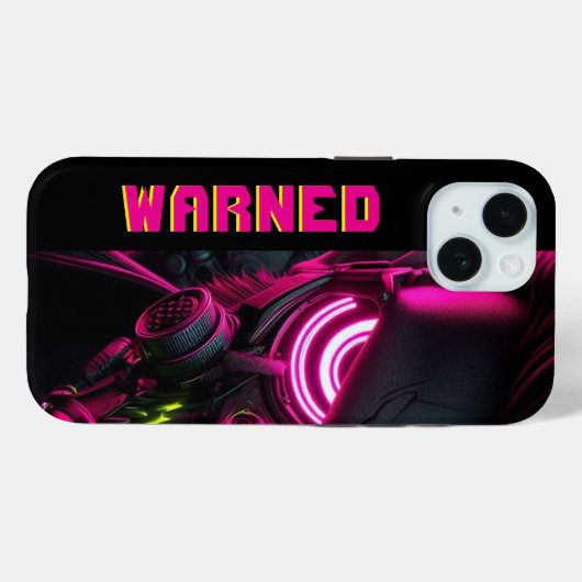 Gewaarschuwd in Neon: Bold Trendy Telefoonhoesje / Case-Mate iPhone Case (Achterkant (horizontaal))
