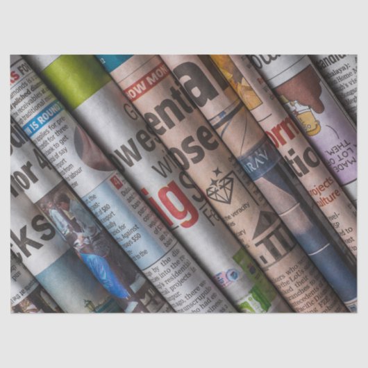 gewalst papier voor krantenpapier (Voorkant)