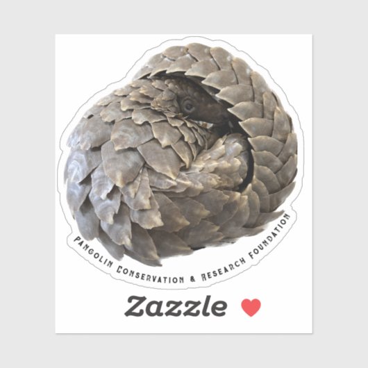 Gewalste Pangolin PCRF Sticker (Vel)