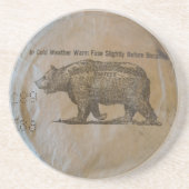 gewalste zekering zandsteen onderzetter (Voorkant)