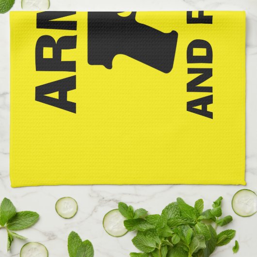 GEWAPEN EN POLITE Keukenhanddoek (Gevouwen)