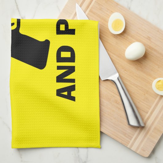 GEWAPEN EN POLITE Keukenhanddoek (Quarter Fold)