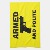 GEWAPEN EN POLITE Keukenhanddoek (Verticaal)