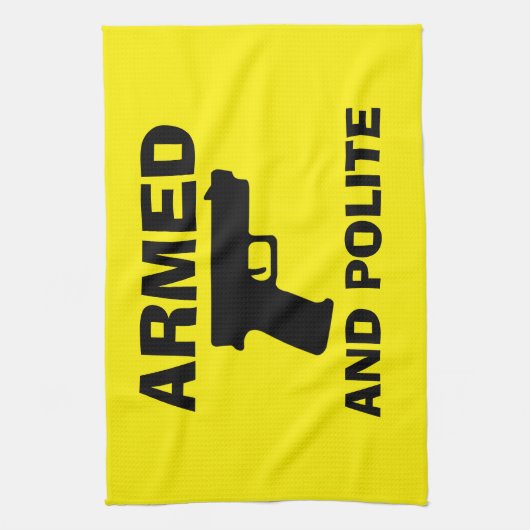 GEWAPEN EN POLITE Keukenhanddoek (Verticaal)