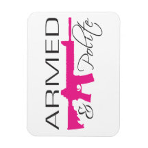 Gewapend & beleefd, magneet