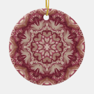 Gewapend Bourgogne en Victoriaans Floral uit Ivoor Keramisch Ornament