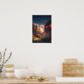 Gewapend dorp, een verborgen gedicht in het bos poster (Keuken)