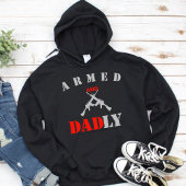 Gewapend en Dadly Funny Vaderdag Gift voor papa Hoodie