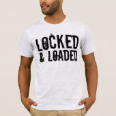 GEWAPEND EN GEKLAAR pistool T-shirts (Voorkant)