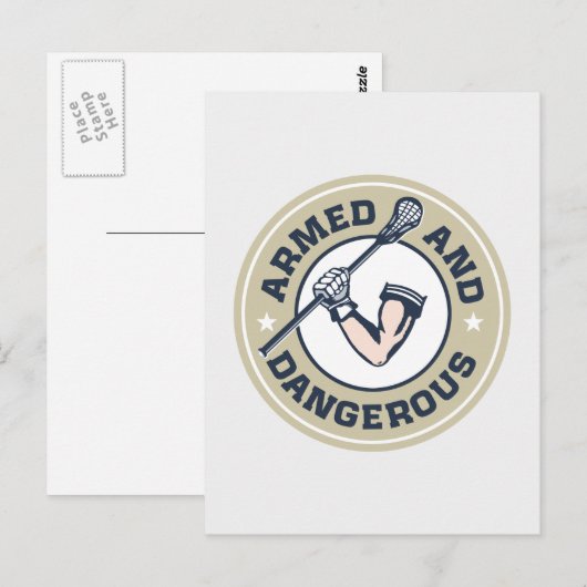 Gewapend en gevaarlijk briefkaart (Voorkant / Achterkant)