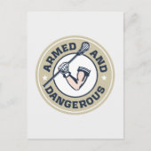 Gewapend en gevaarlijk briefkaart (Voorkant)