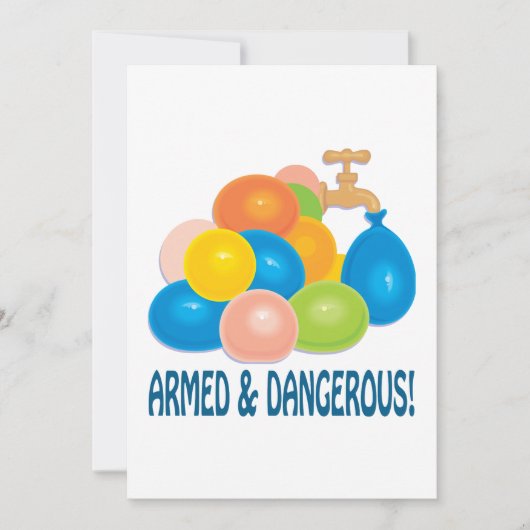 Gewapend en gevaarlijk kaart (Voorkant)