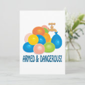 Gewapend en gevaarlijk kaart (Staand voorkant)