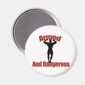 Gewapend en gevaarlijk magneet (Voorkant / Achterkant)