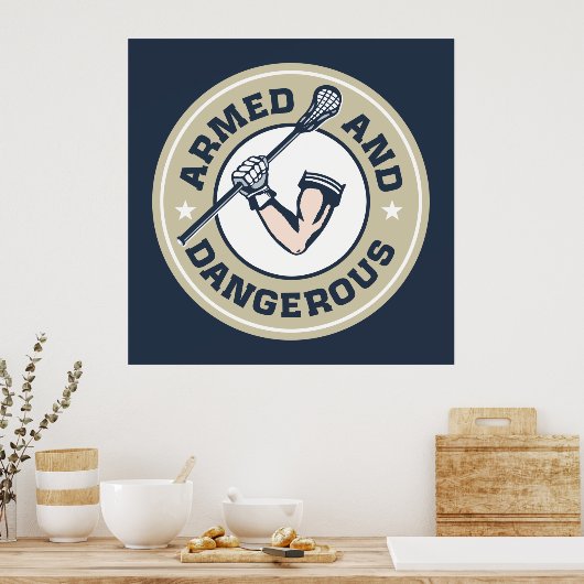 Gewapend en gevaarlijk poster (Keuken)