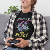 Gewapend en klaar - Retro Gamer - Leuk Videospel T-shirt