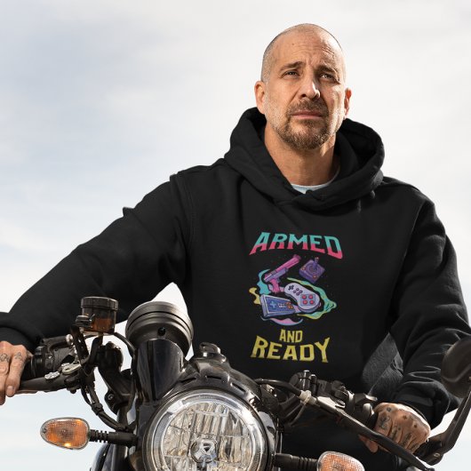 Gewapend en klaar - Retro Videogame Hoodie