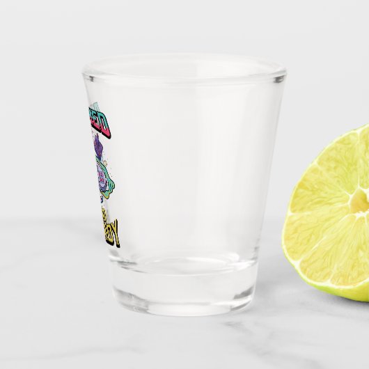 Gewapend en klaar - Retro Videogame Shot Glas (Rechts)