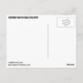 GEWAPEND EN KNUFFELIG! BRIEFKAART (Achterkant)