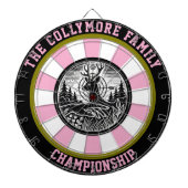 Gewapend hert in Forest Art Dartbord (Voorkant)