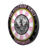 Gewapend hert in Forest Art Dartbord (Voorkant Rechts)