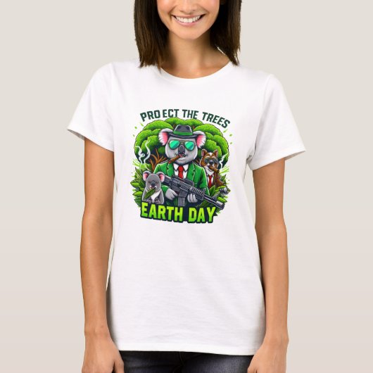 Gewapend Koala Trio T-shirt (Voorkant)