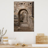 Gewapend lopen in Pergamon Poster (Keuken)