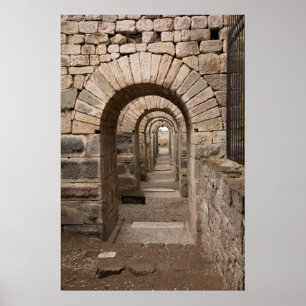 Gewapend lopen in Pergamon Poster