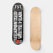 GEWAPEND WITTE ANGST Skateboard (Voorkant)