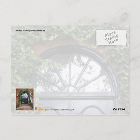 Gewapende doorgang omhuld met jaloezie briefkaart (Achterkant)