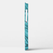 Gewapende en gebogen achtergrond in tonnen turquoi Case-Mate iPhone case (Achterkant / Links)
