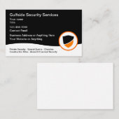 Gewapende en ongewapende veiligheidsdiensten visitekaartje (Voorkant / Achterkant)