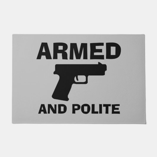 GEWAPENDE EN POLITIEKE Deur Deurmat (Voorkant)