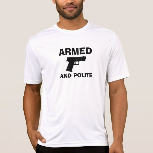 GEWAPENDE EN POLITIEKE Mannen T-Shirt (Voorkant)