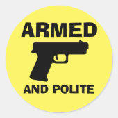 GEWAPENDE EN POLITIEKE Stickers (Voorkant)