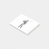 Gewapende jongen post-it® notes (Schuin)