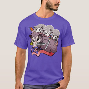 Gewapende Possums Mama en Baby Opossums met Wapens T-shirt