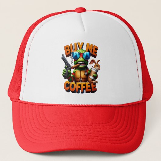 Gewapende reptielen Morning Brew Koop me een koffi Trucker Pet (Voorkant)